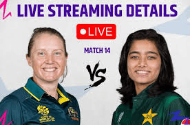 Australia vs Pakistan live Women's World cup 2025